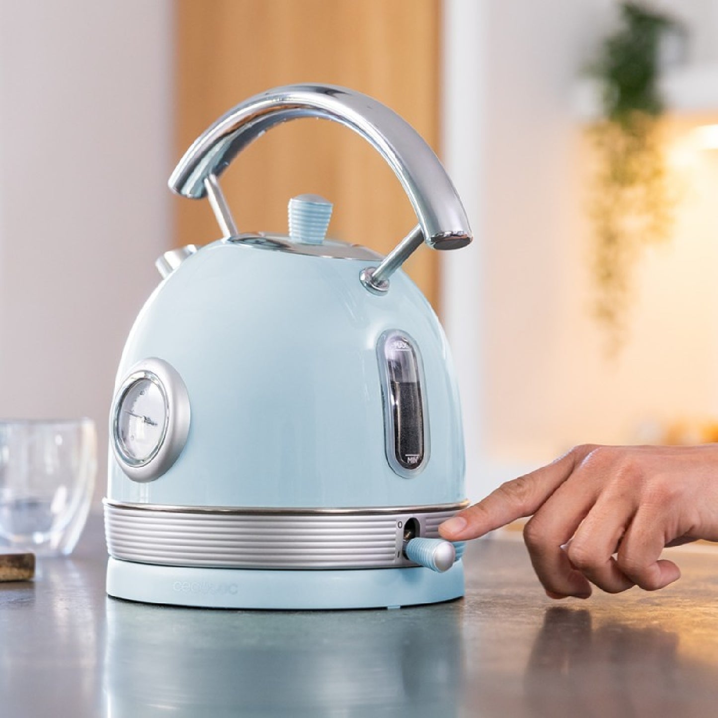 Cecotec Hervidor De Agua Thermosense 420 Vintage Light Blue_2