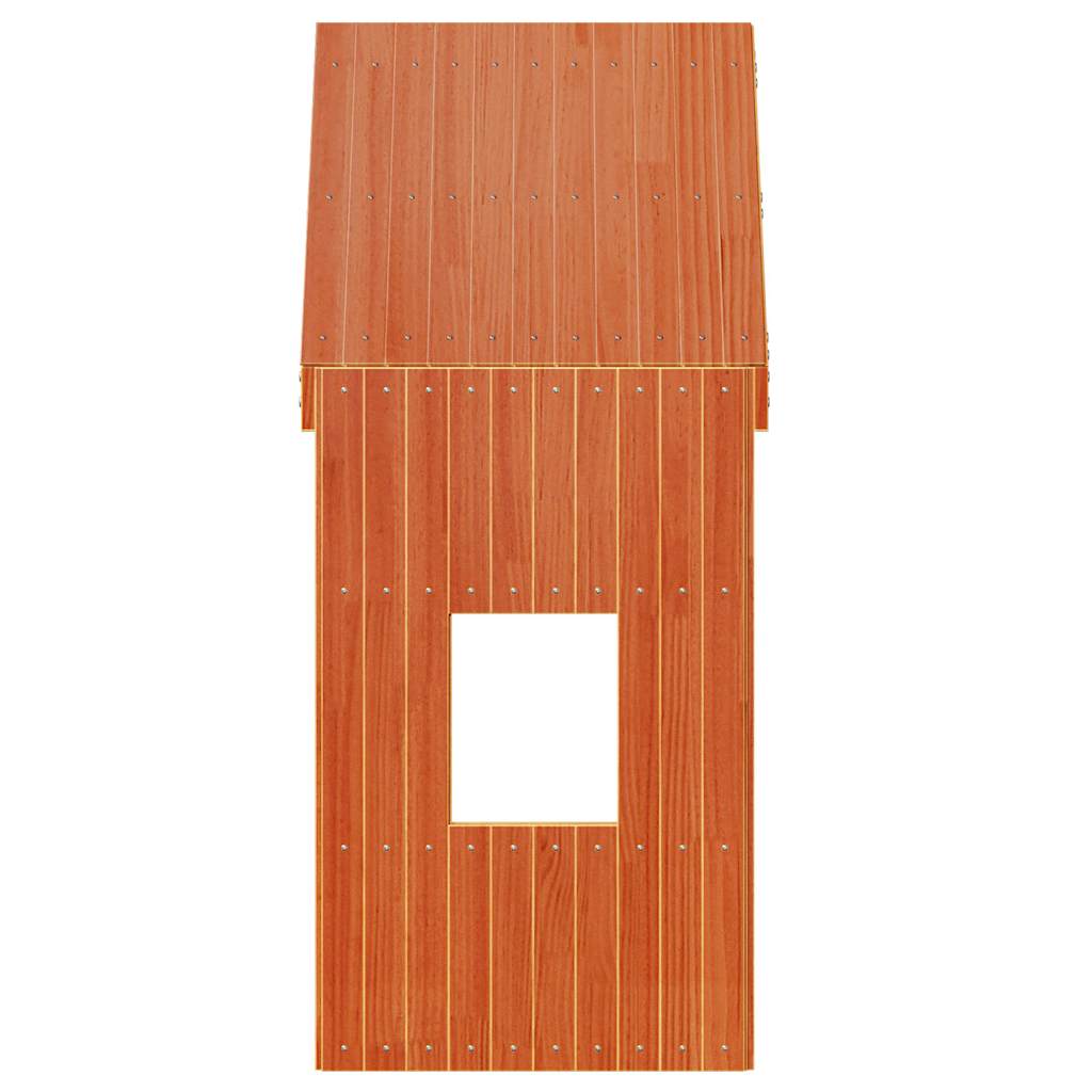 Techo De Cama Infantil Madera Maciza Pino Marrón 60x89x134,5 Cm_3