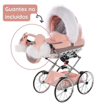 Carro De Muñecas Hand Craft Glitter Satin Classic Pink / Silver_4