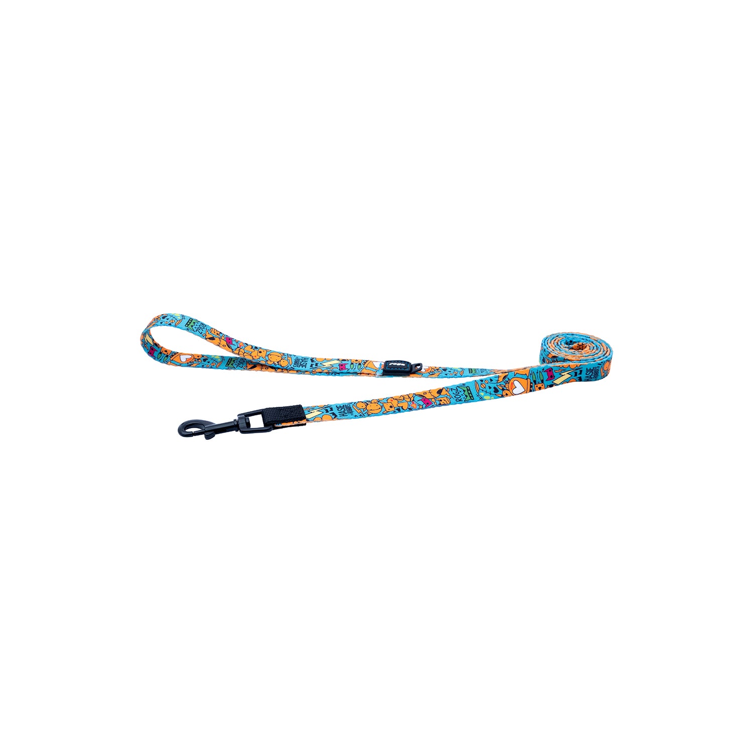 Correa Para Perro, Modelo Fusion De Rogz, Estampado Graffiti Azules. Talla Xl (39-64kg)_1