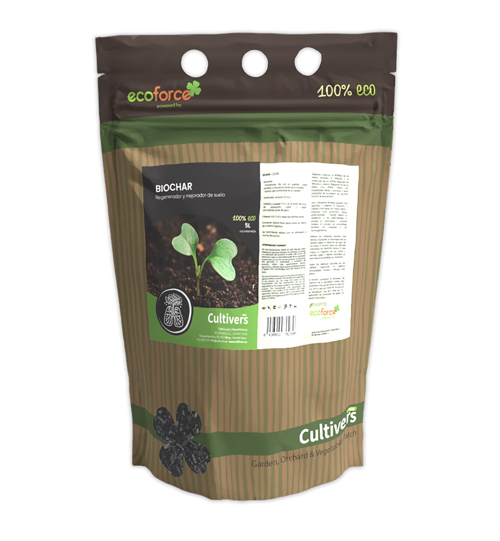Biochar Carbón Cultivers 5 L_0