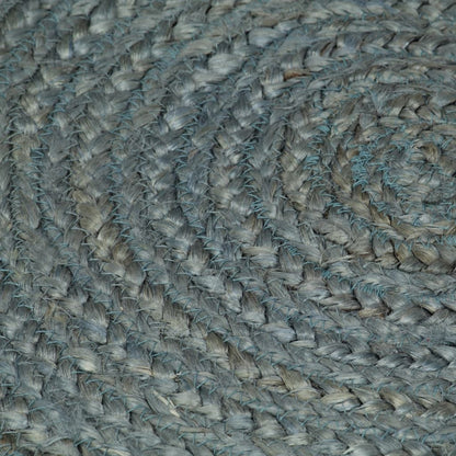 Vidaxl Alfombra De Yute Tejida A Mano Redonda Verde Oliva 90 Cm_3