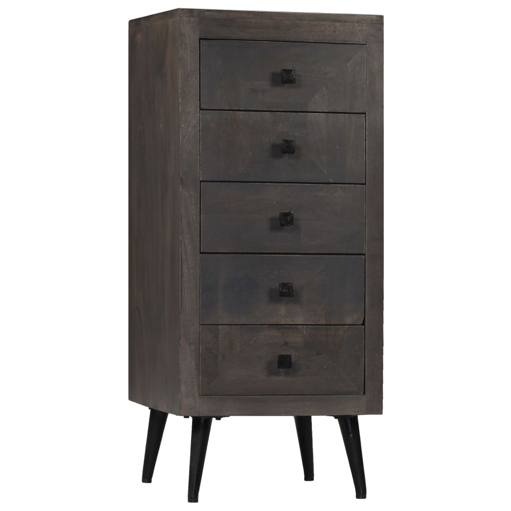 Aparador De Madera De Mango Maciza 40x40x91 Cm_0