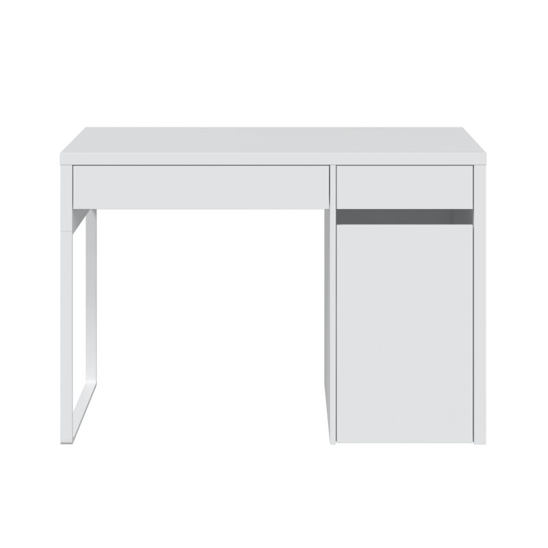 Mesa De Escritorio Eda Melamina, Blanco Artik, 108 X 75 X 50_4
