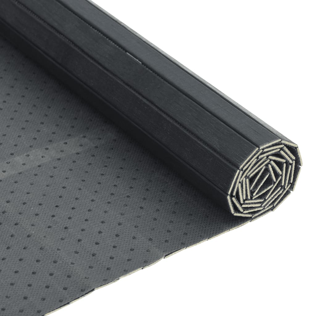 Alfombra Rectangular Bambú Gris 100x300 Cm / Vetonek_0