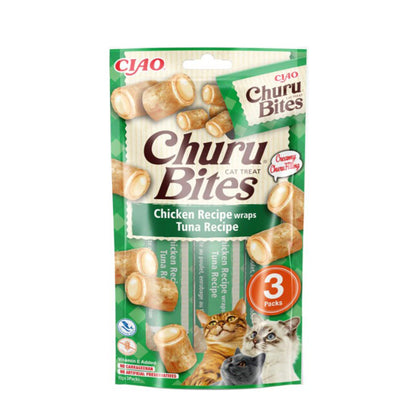 Churu Cat Bites Receita de Atum Petisco para Gatos 30g