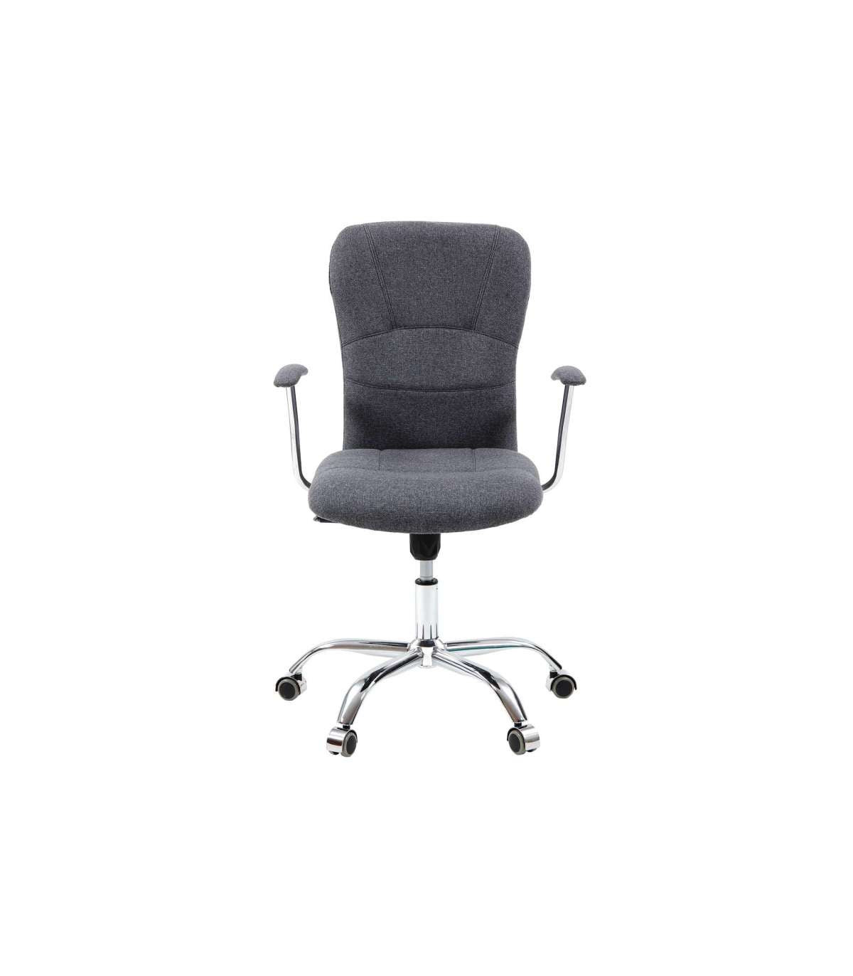Sillón Despacho Giratorio Maggie Tapizada En Tejido Gris, 56 Cm(ancho) 98.5/107.5 Cm(altu_5