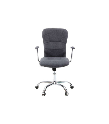 Sillón Despacho Giratorio Maggie Tapizada En Tejido Gris, 56 Cm(ancho) 98.5/107.5 Cm(altu_5