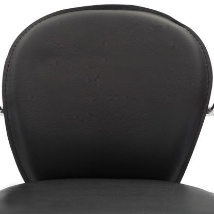 Taburetes De Cocina Reposabrazos 2 Uds Cuero Sintético Negro_5