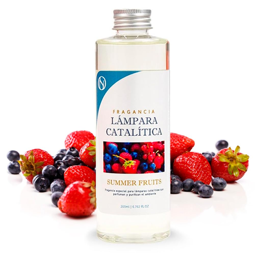 Fragancia Para Lámpara Catalítica Aroma Summer Fruits (200ml) - Elimina Malos Olores, Perfuma Y Limpia El Ambiente_0