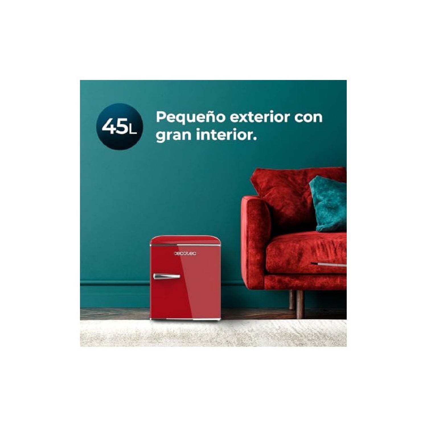 Cecotec Frigorífico Retro Bolero Coolmarket Tt Origin 45 Red E Cecotec_2