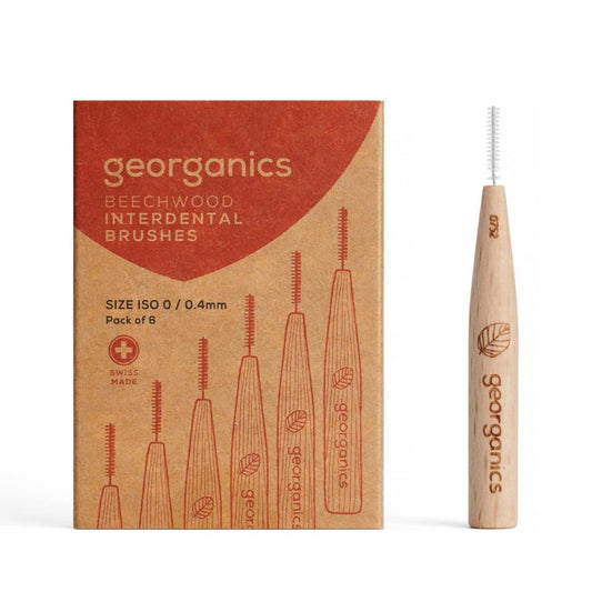 Escova interdental Georganics ISO 0 Beechwood, 6 unid.