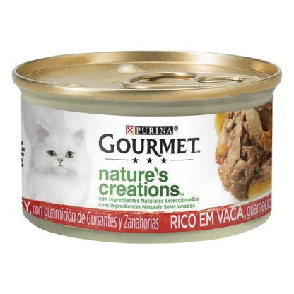 Embalagem de 24 mini filetes GOURMET Nature's Creations ricos em carne de bovino 85g