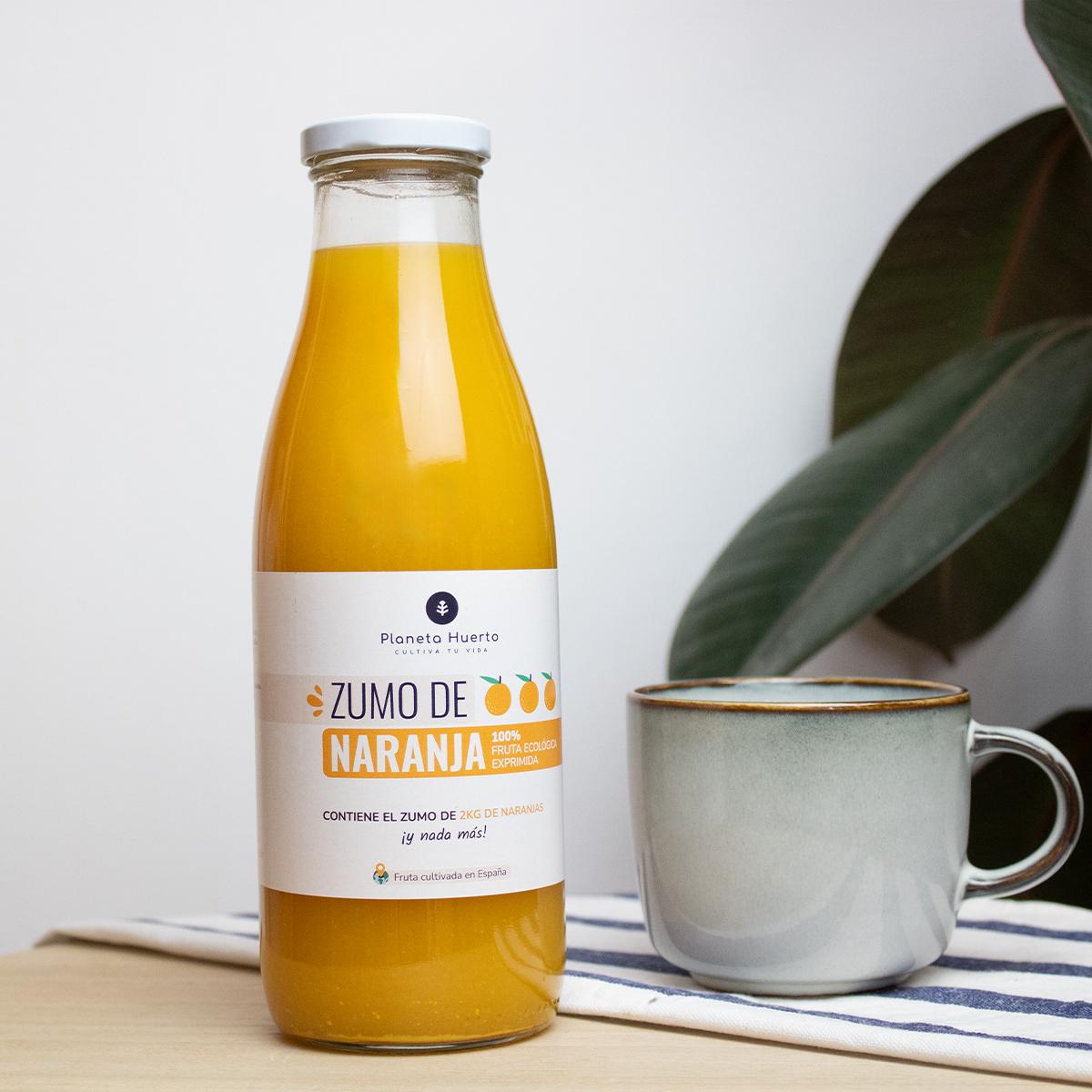 Sumo de laranja 100% fresco da Eco Planeta Huerto 750ml
