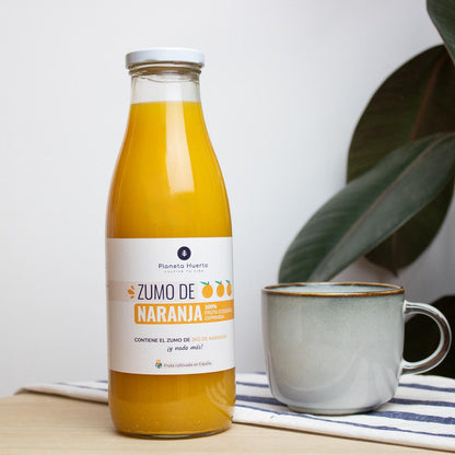 Sumo de laranja 100% fresco da Eco Planeta Huerto 750ml
