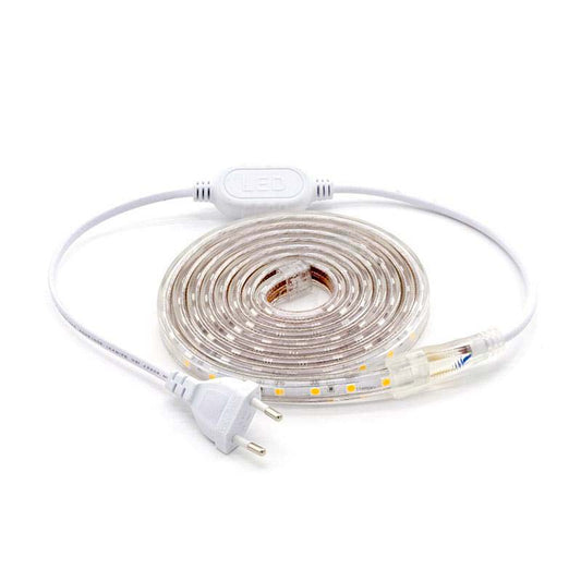 Kit Tira Led 220v Smd5050 Epistar, 60led/m 2 Metros, Blanco Cálido_0