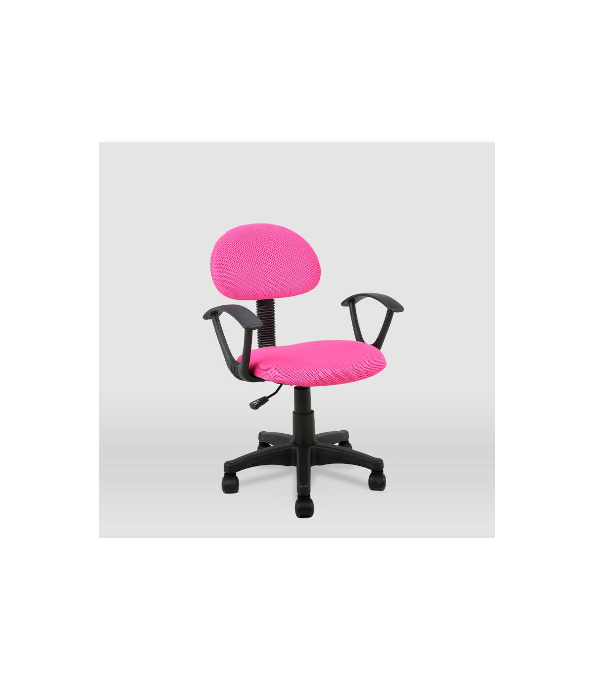 Silla De Oficina Leyre Acabado Rosa, Alto: 80.5/92.5 Ancho: 55. Fondo: 58,5_4