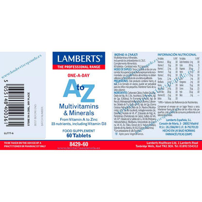 AZ Multi Lamberts, 60 comprimidos 