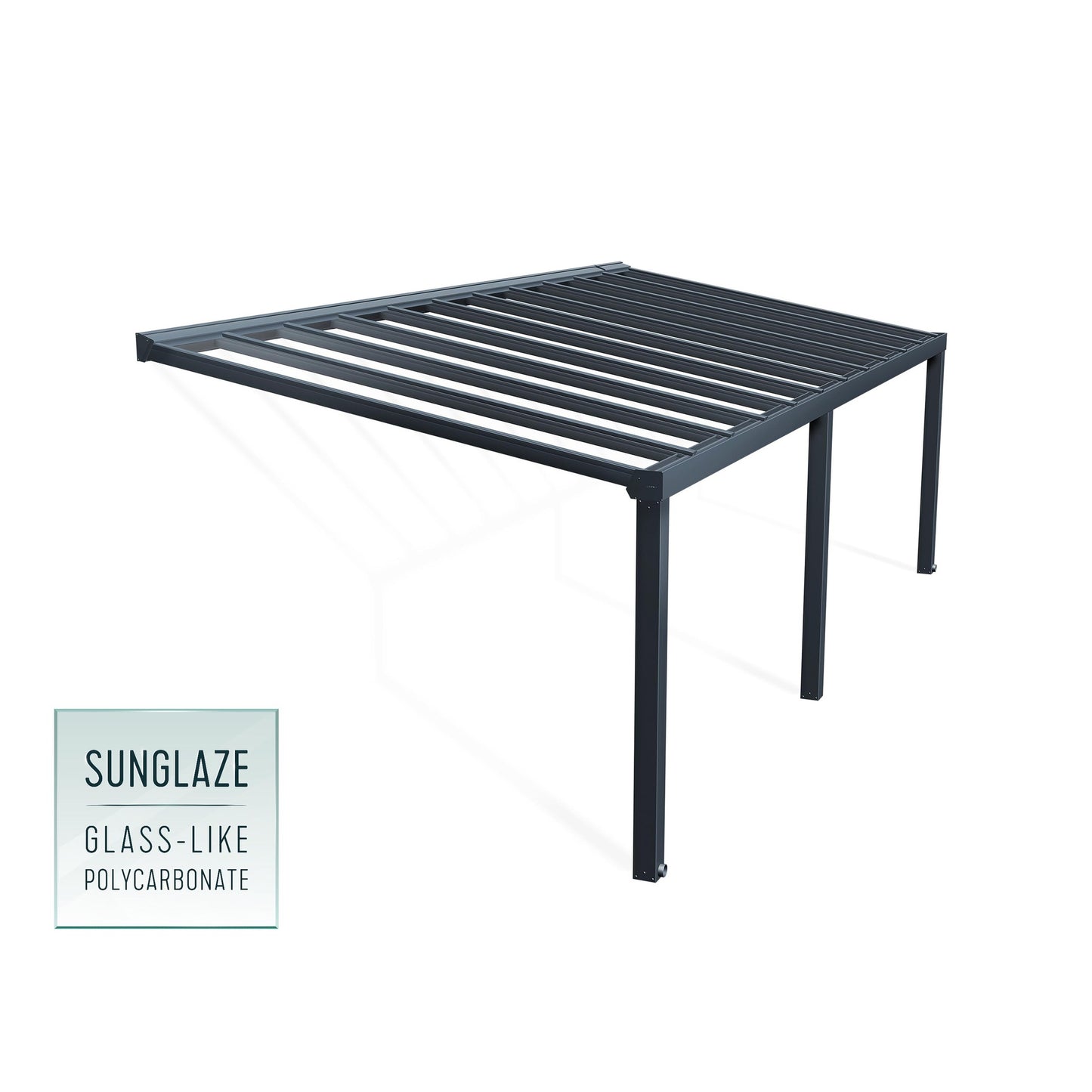 Pérgola anexa Stockholm 342x805 cm 