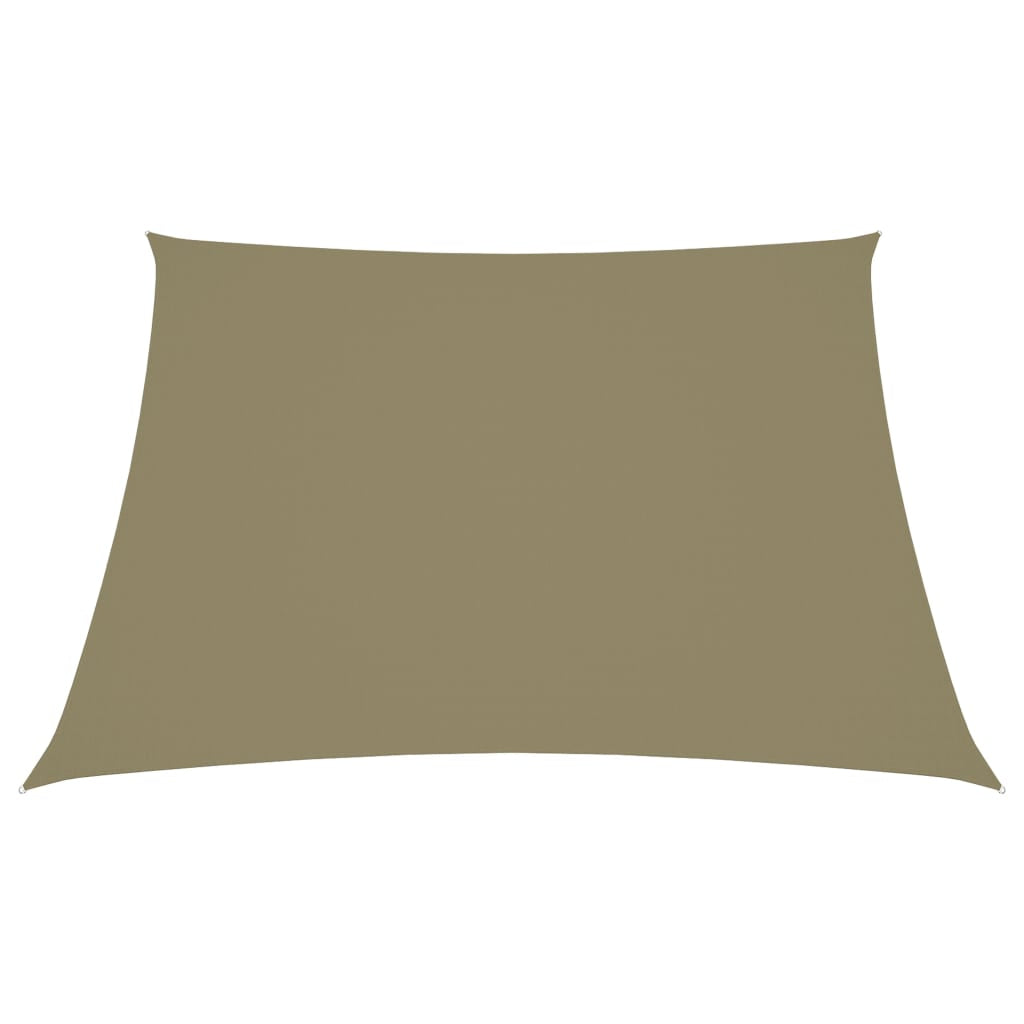 Vidaxl Toldo De Vela Trapezoidal Tela Oxford Beige 4/5x4 M_1