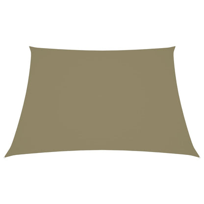 Vidaxl Toldo De Vela Trapezoidal Tela Oxford Beige 4/5x4 M_1
