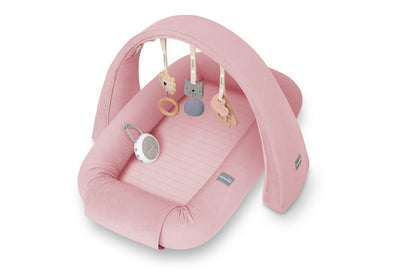 Cuna Nido 4 En 1 Con Caja Musical Y Arco De Juegos - Pink_0