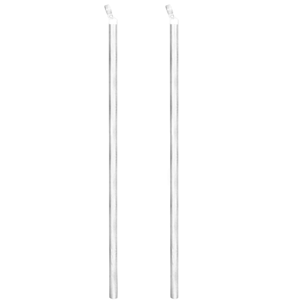 Valla De Alambre Y Postes Acero Galvanizado Plateado 25x1,5 M / Vetonek_0