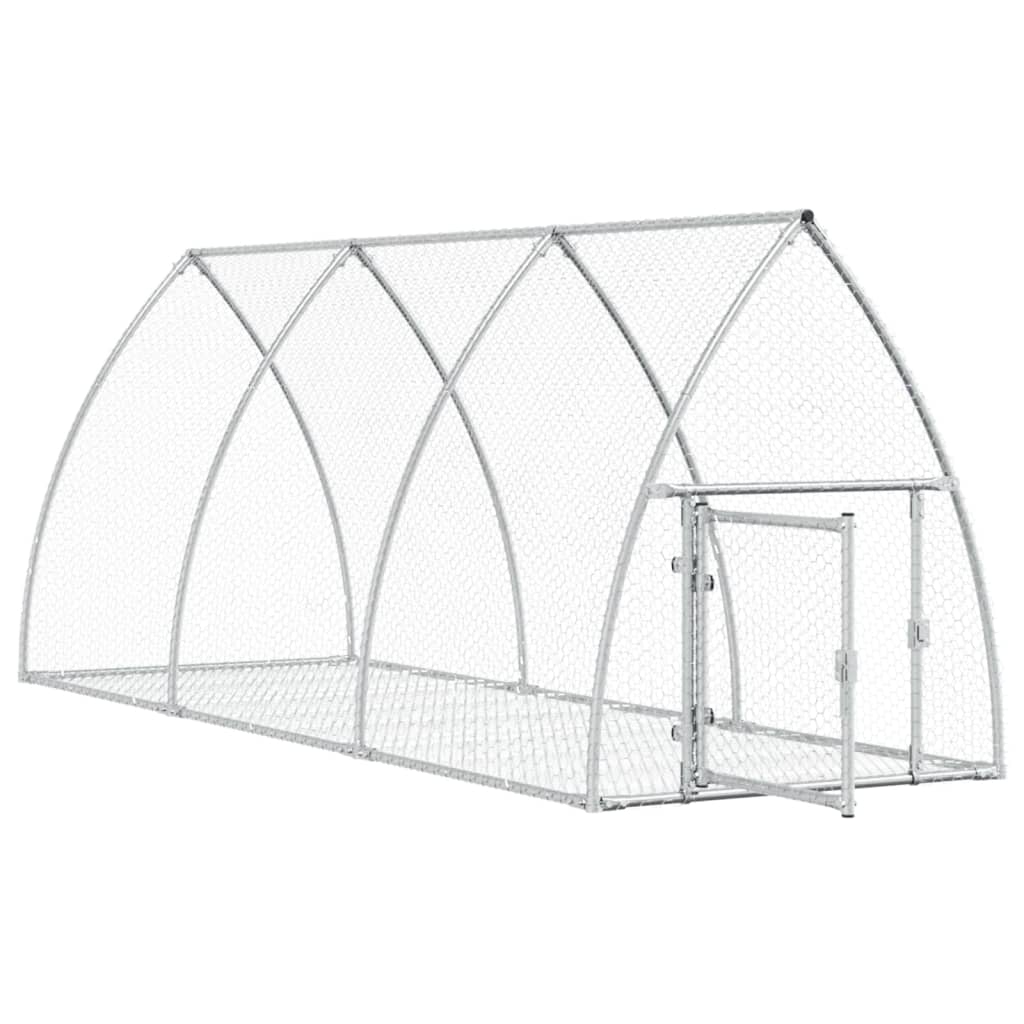 Conejera Acero Galvanizado Plateado 105x300x120 Cm_3