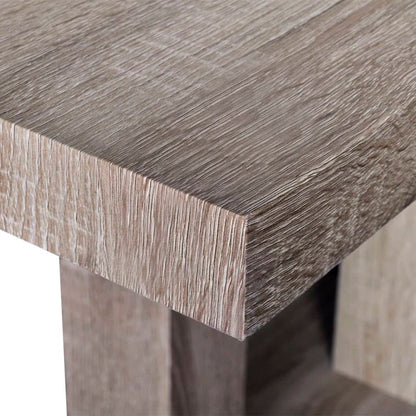 Mesa De Salón Comedor Rectangular De Mdf Apariencia De Roble_2