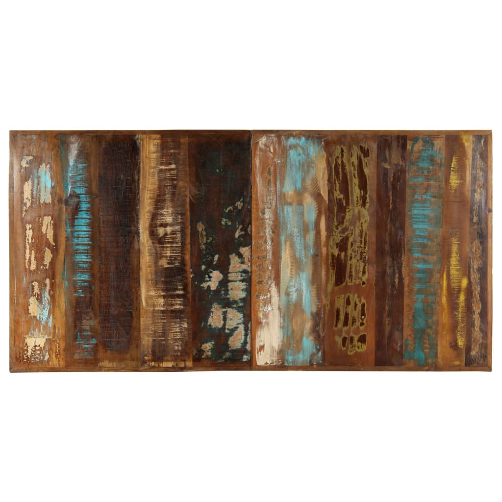 Mesa De Comedor De Madera Maciza Reciclada 160x80x75 Cm_2