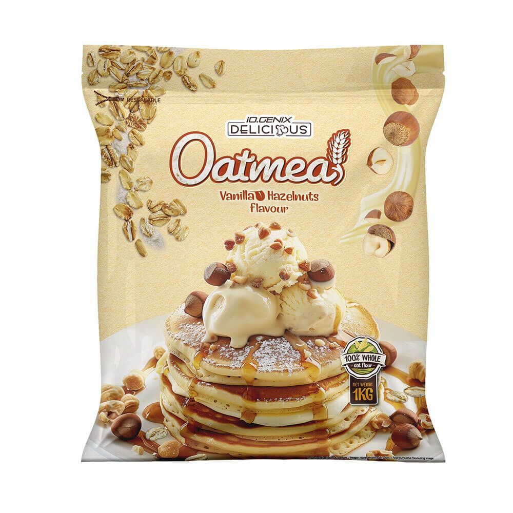 Harina De Avena - 1kg - Vainilla Avellana - Avena - Io.genix_0