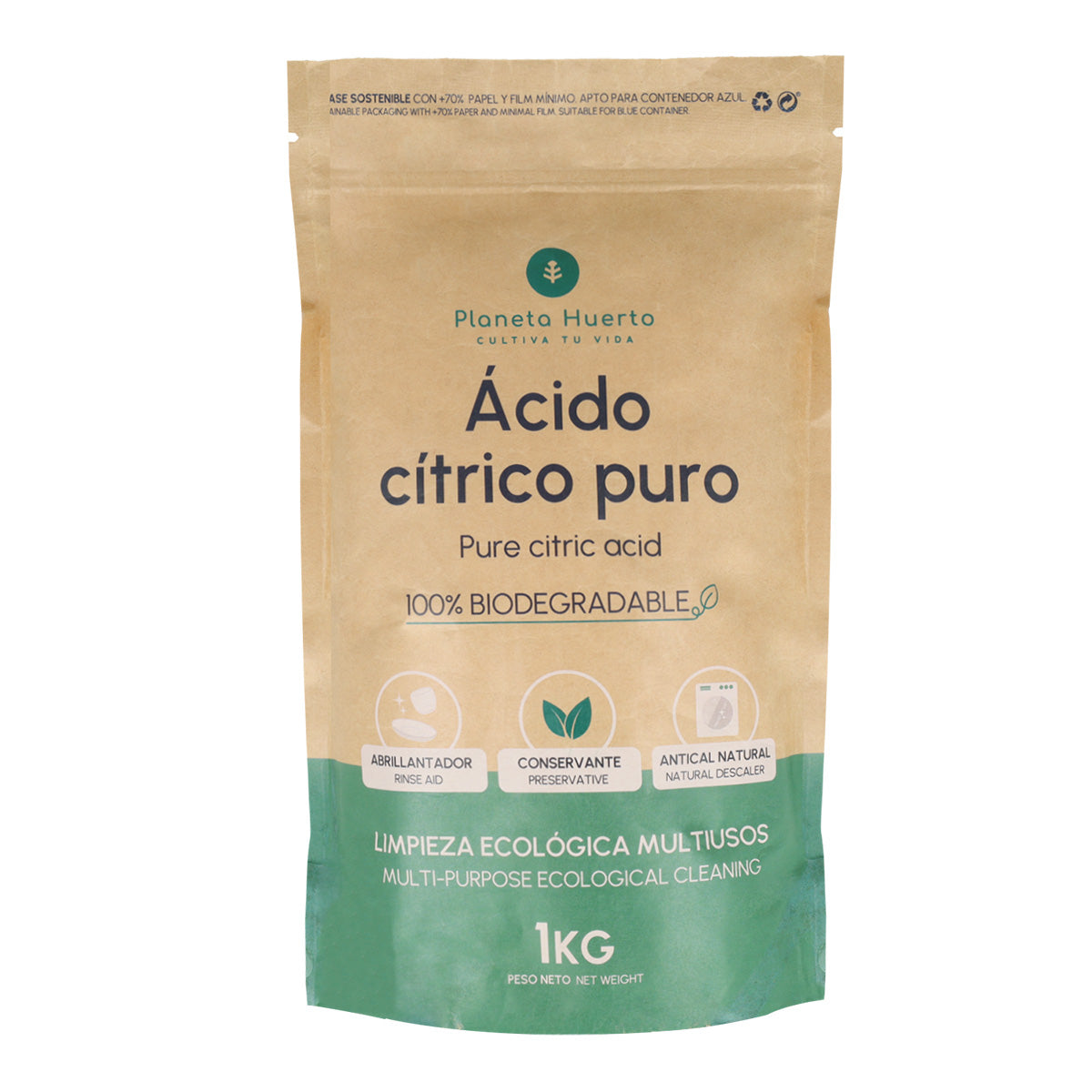 Ácido Cítrico Planeta Huerto 1 Kg