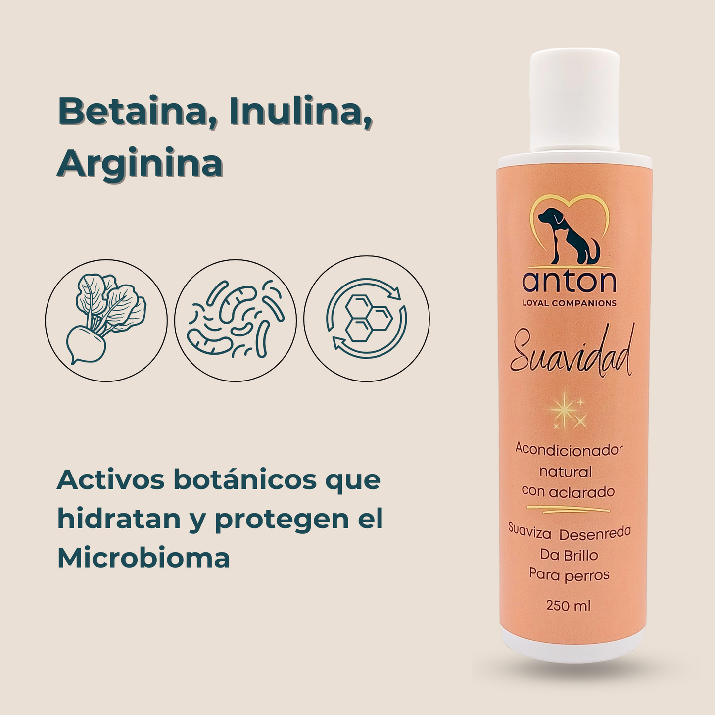 Acondicionador natural para el cuidado del pelaje de perros – Pack 3 x 250 ml_3