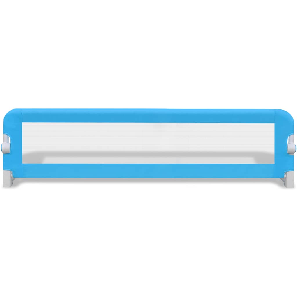 Barandilla De Seguridad Cama De Niño 2 Uds Azul 150x42 Cm_3