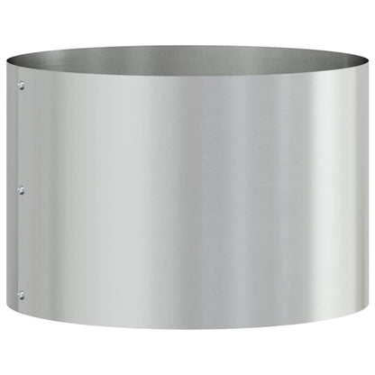 Anillo Para Maceta Plateado 30 X 30 X 20 Cm Acero Galvanizado_0