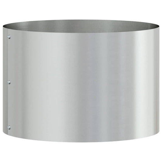 Anillo Para Maceta Plateado 30 X 30 X 20 Cm Acero Galvanizado_0