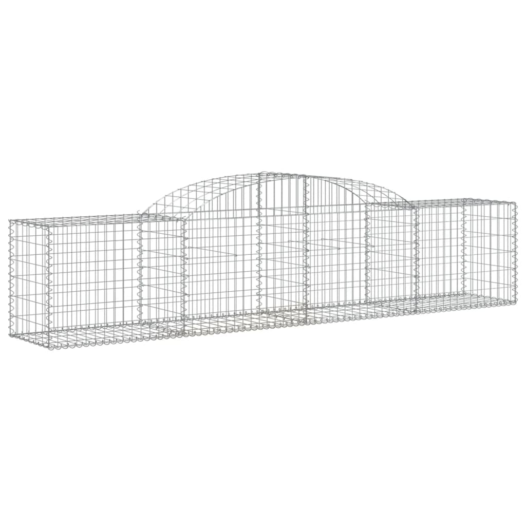 Cestas Gaviones 3 Uds Forma De Arco Hierro 300x50x60/80 Cm_2