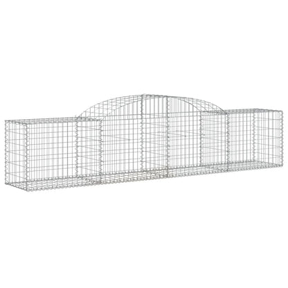 Cestas De Gaviones 10 Uds Forma De Arco Hierro 300x50x60/80 Cm_2