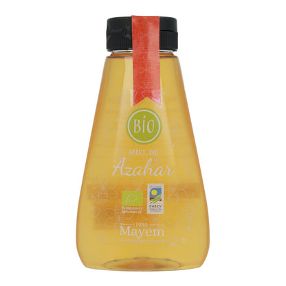 Mel orgânico de flor de laranjeira Mayem anti-gotejamento 350 g