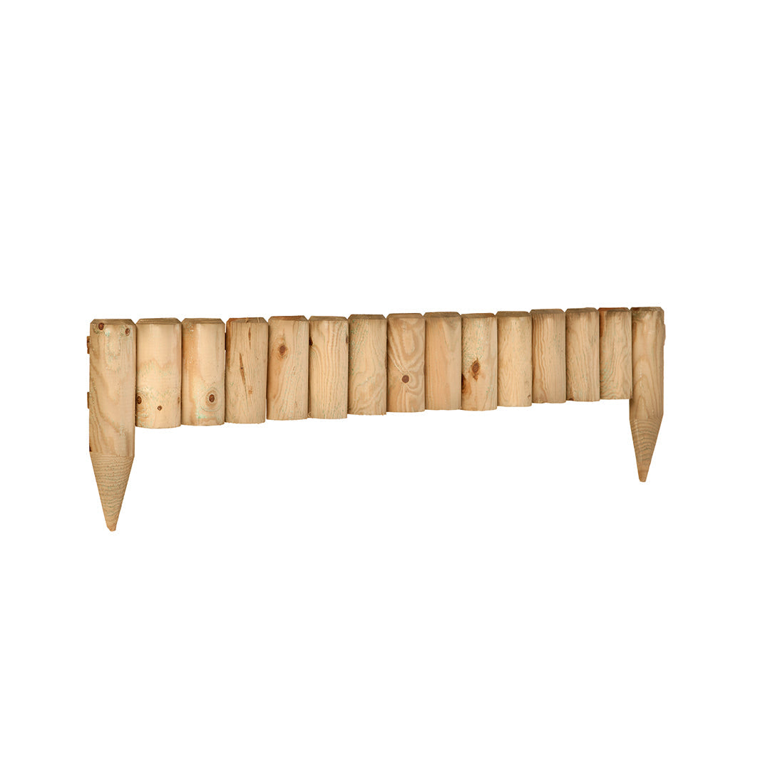 Bordo De Madera Fijo 15x105 Cm - Delimita Tu Jardín 1,05x0,15 M / Multicolor_1