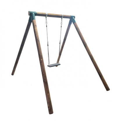 Columpio Individual De Madera Redonda Masgames Fuji Adultos Asiento De Caucho Y Cuerdas._1