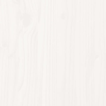 Tumbona De Madera Maciza De Pino Blanca 205x70x31,5 Cm / Vetonek_2
