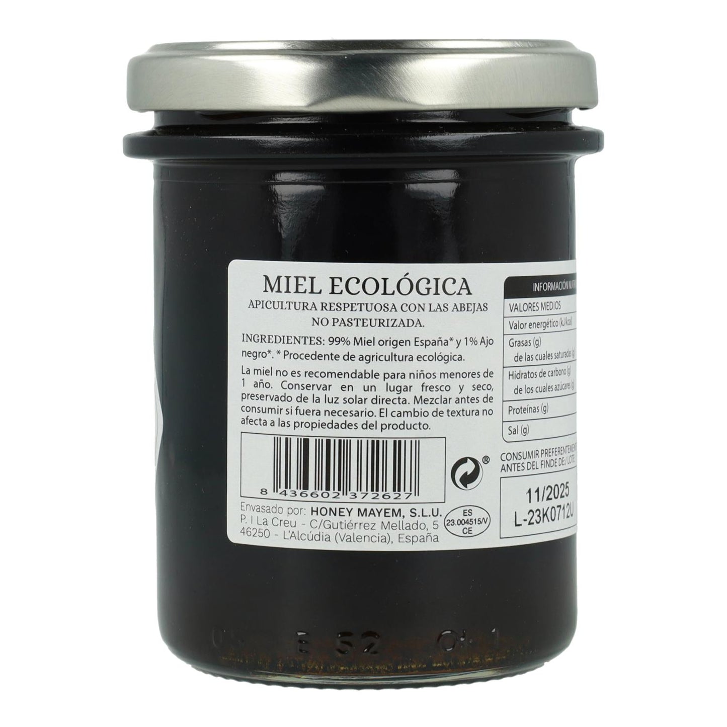 Mel de alho negro biológico Mayem 275g