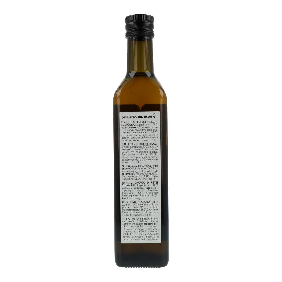 Óleo de sésamo torrado biológico Clearspring, 500 ml