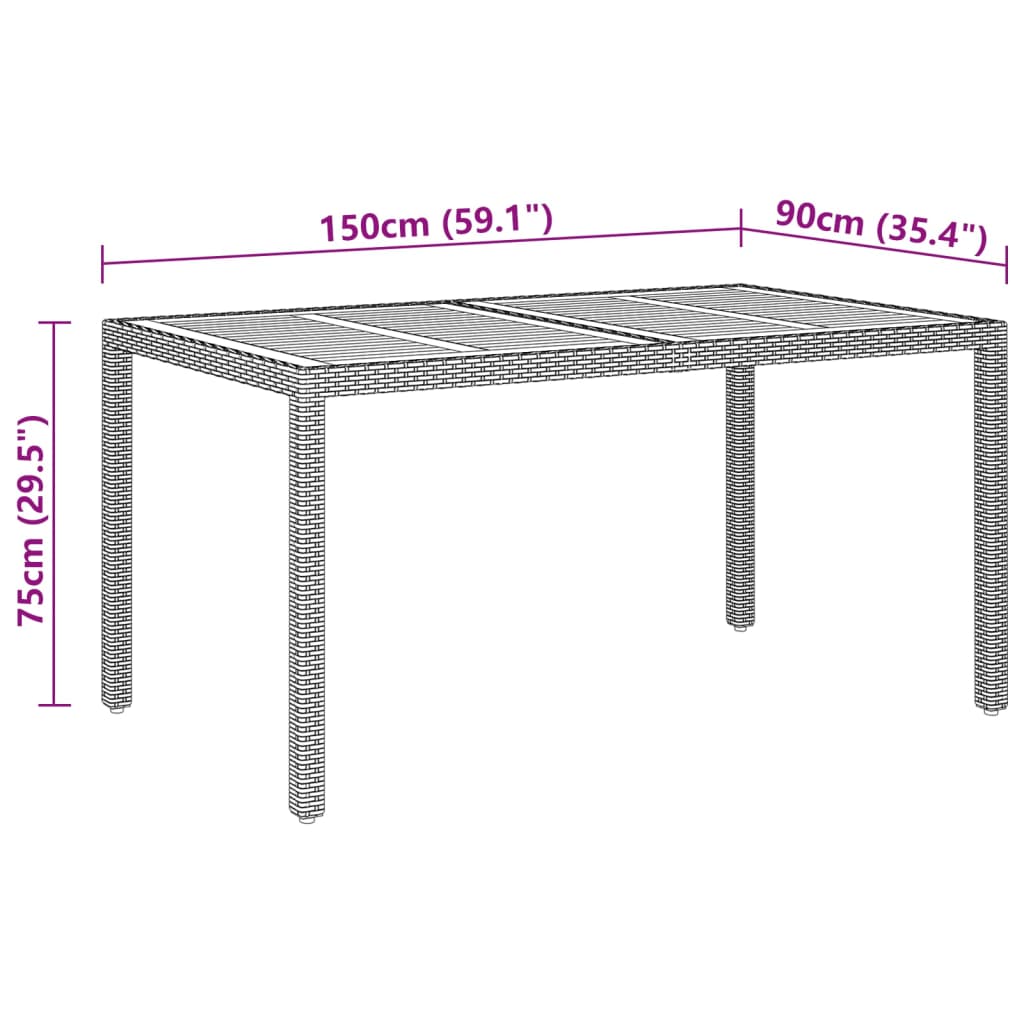 Vidaxl Juego De Comedor Para Jardín 5 Piezas Ratán Sintético Negro_2