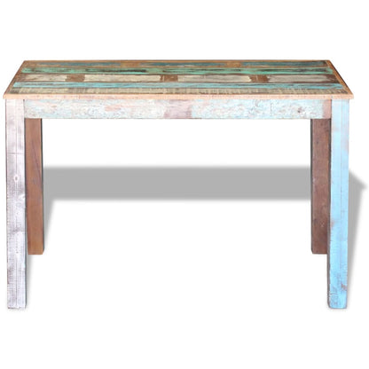 Mesa De Comedor De Madera Maciza Reciclada 115x60x76 Cm_4