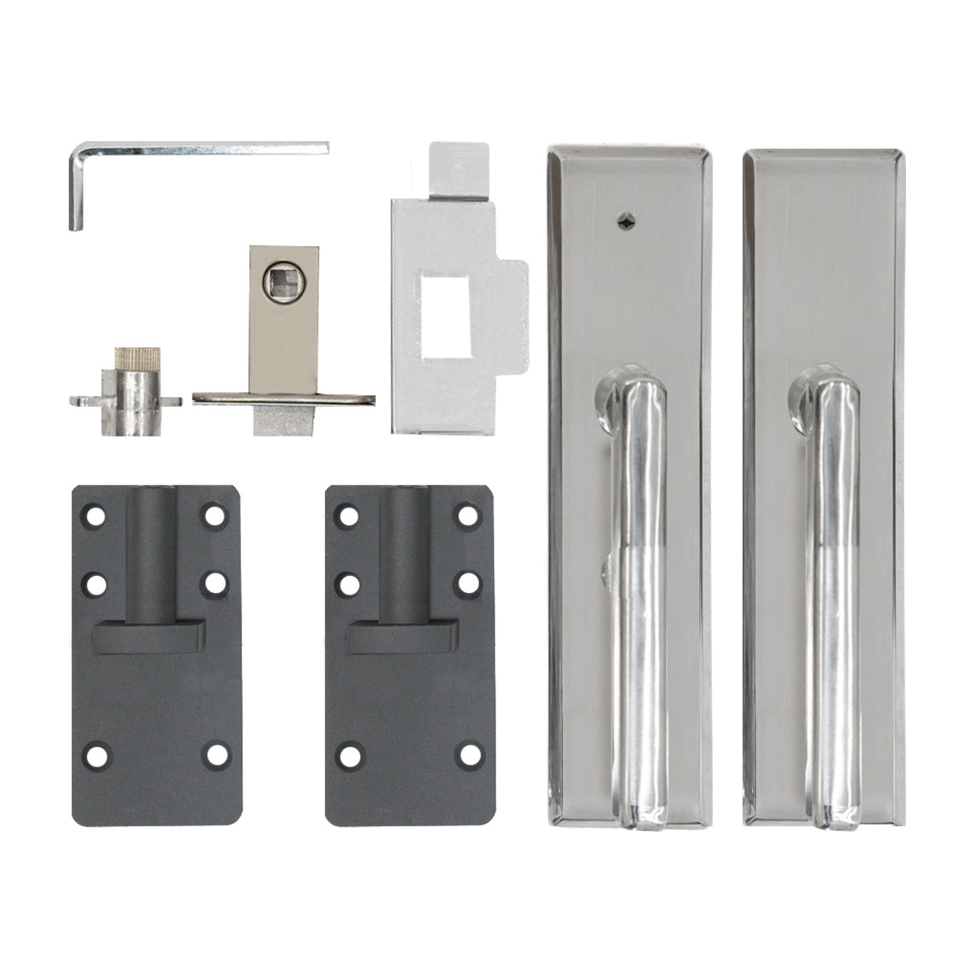 Puerta Para Vallas Para Exteriores De Wpc Y Aluminio | Gris_3