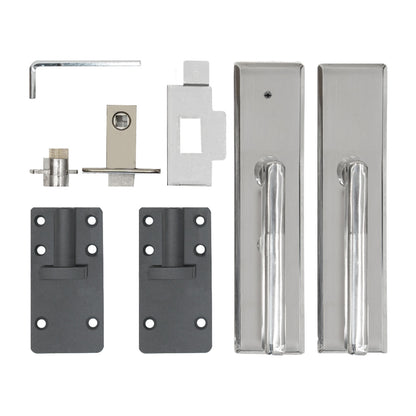 Puerta Para Vallas Para Exteriores De Wpc Y Aluminio | Gris_3