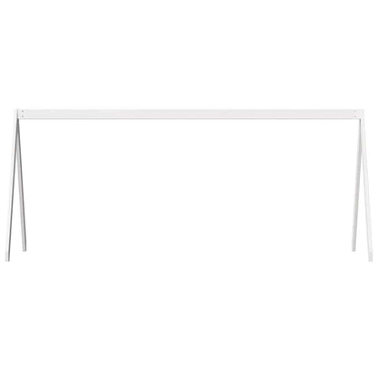 Techo De Cama Infantil Madera Maciza Pino Blanco 199x95,5x88 Cm_3