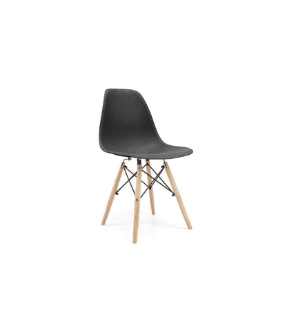 Pack De 4 Sillas Md-velez Acabado En Polipropileno Negro, 83cm(alto) 50.5cm(ancho) 46.5cm(_2